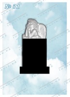 Памятник-ангел 31 из мрамора с гранитом 100х50